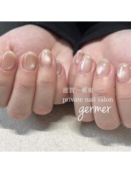 マグネットに金継ネイル！