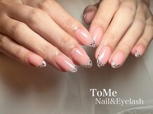 トゥーミー(To Me)/上品ネイル ガラスフレンチ