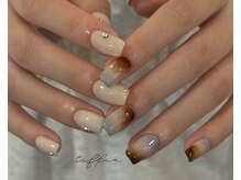 ネイルサロン ティフィン(tiffin)/～ブラウン×ブルー～