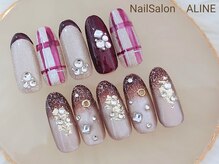 ネイルサロン アリーヌ(ＡＬＩＮＥ)の雰囲気（【初回オフ無料＋マグネット￥6500→5900】※写真10月新作￥8900 ）