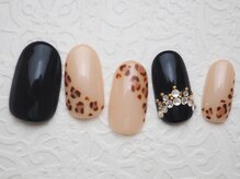 ネイルサロン ブランシュール(Nail Salon Blancheur)/【大人レオパードネイル】