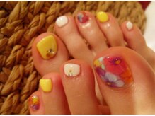 アロアロネイル(aloalo nail)/カラフルジェルフラワー