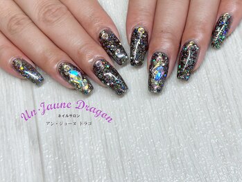 アン ジョーヌドラゴ/【自爪ネイル】ブラックネイル