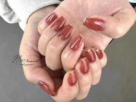 #ミラーフレンチネイル♪