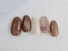 ココネイル/マグネット×ニット×チェック