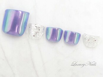 ラグジュアリーネイルズ アカバネ(Luxury Nails Akabane)/オーロラ*つやつやNail
