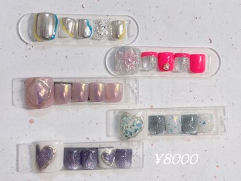 ツィンクルネイル(Twinkle Nail)/フット定額デザイン¥8000