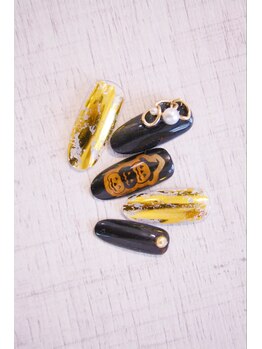 ラルネイル 大宮(Lull. nail)/＊Halloween＊クリアカボチャ＊