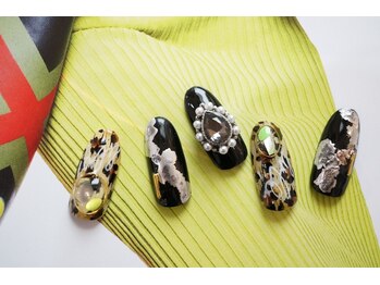 ネイル フライガール(nail FLY GIRL)/ネオンレオパード★パラジェル