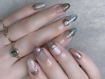 アンダースペル 桜木店(UNDER SPEL)/colorful rings nail