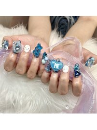 ゴテゴテ推しネイル