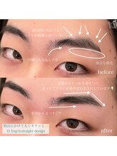 セリ 表参道 明治神宮前(ceri)/眉尻を太くするストレート眉