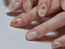 ネイルズ バイ ユイ 外苑前(Nails by Yui)/手描き上品ローズネイル