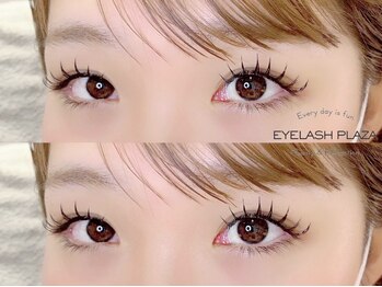 アイラッシュプラザ(EYELASH PLAZA)の写真/自まつ毛ではできないデザインはマツエクで【長さ・濃さ・束感】が綺麗なマツエクが大人気!LEDマツエクも◎