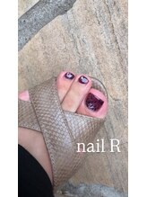 ネイルアール(nail R)/フットマグネットヒョウ柄ネイル