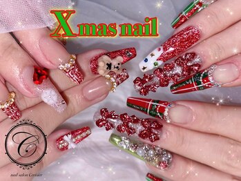 セリシール(Cericier)/【長さ出し】クリスマスネイル♪