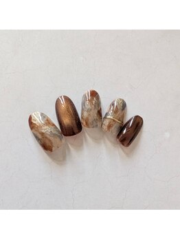 バレンタインネイル