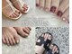 ペネイル 神戸(Penails)の写真/【神戸駅徒歩3分】夏に人気のフットネイル♪うる艶ワンカラーからマグネット、持込デザインまでお任せ◎