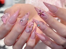 ラッキーネイル(lucky nail)/ネコ爪3Dフラワーネイル