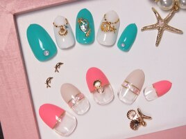 可愛い夏色ネイル☆定額新規8280
