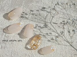 ゴールド×クリアNail★