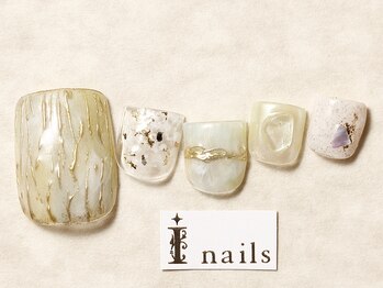 アイ ネイルズ 天神店(I nails)/ゴールドピスタチオ¥8500