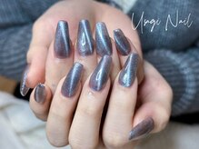 ウサギネイル 新大久保店(usagi nail)/マグネットフレンチ秋可愛い