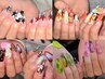 【hand】限定★長さだし10本+free design 10art ¥14000