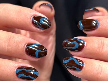 イヴ 新浦安店(Eve)/ボルドーブラウンくすみブルー