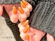 アウロラ 代々木上原(AURORA)/ワンカラー透け感シンプルネイル