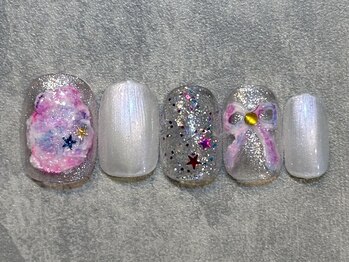 カラネイル 南森町店(calla nail)/リボンアート☆