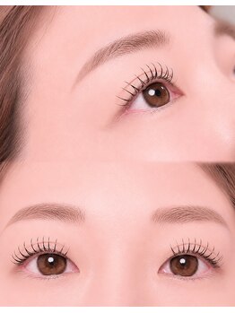 リセシュ(Riseshu)の写真/エクステ×パーマ（ライジング）ならお任せ！下がりまつ毛も理想のぱっちりお目元へ