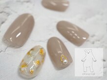 オトナネイル(otona nail)/モカベージュのレオパードネイル