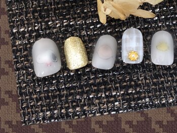 ゆびノさき/シンプル可愛いキャラネイル