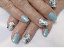 ネイルサロン ビューティーマジック 川口店/手書きフラワーネイル