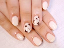 ラルネイル 大宮(Lull. nail)/＊牛柄＊MILKワンカラー＊