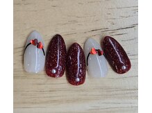 ループスネイルスペース 日吉店(Loops Nail Space)/クリスマスレッドカラー