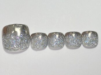 ネイルメゾン 渋谷店(NAIL MAISON)/フラッシュラメ×ミラー¥7500