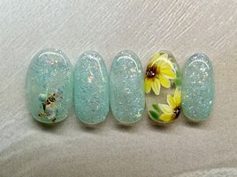 ひまわりネイル【ハンド定額B】