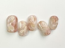 クレモアネイル 池袋西口店(CLEMORE NAIL)/ぷっくりインクミラーネイル