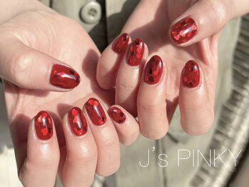 ネイルスペース ジェイズ ピンキー(NAIL SPACE J's PINKY)/埋め込みハートホロ