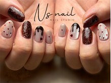 エヌズネイル 三鷹駅前北口店(n’s nail)/バレンタインネイル　定額7500～