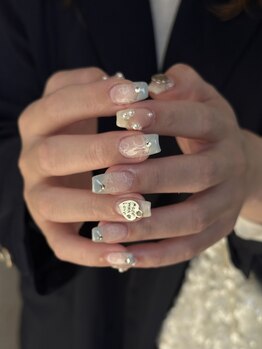 アニュ(anuw)/lace nail