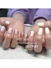 ジェルメ(germer)/ちぐはぐカラーネイル♪