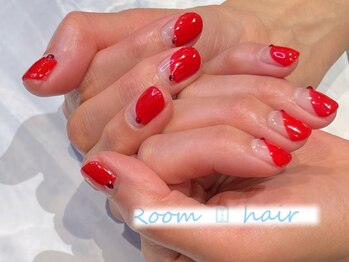 ルームヘアネイル 曙橋店(Room hair nail)/ななめフレンチ