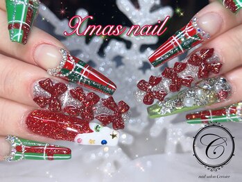セリシール(Cericier)/【長さ出し】クリスマスネイル♪
