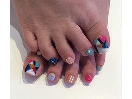 ～ブロックアートFootネイル～