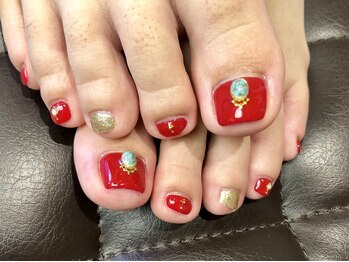 プラハネイル(+HER 美甲)/ターコイズパーツ