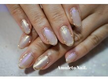 アムレート ネイル 蕨(Amuleto NaiL)/囲みゴールドネイル