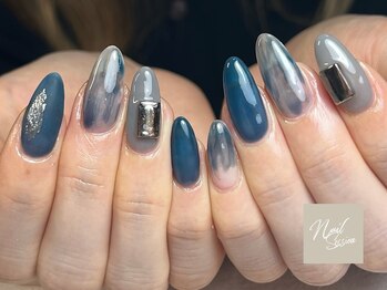 ネイルセッション(nail session)/ネイビーモードネイル